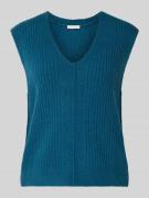 Regular fit spencer van katoenmix met wol