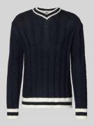 Relaxed fit gebreide pullover met wol, model 'ROY'