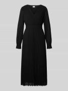 Midi-jurk met V-hals