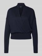 Gebreide pullover met V-hals, model 'WAKIRA'