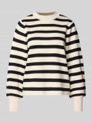 Gebreide pullover met ribboorden