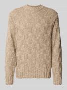 Gebreide pullover met ribboorden, model 'KYLOE'