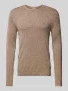 Gebreide pullover met ribboorden