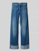 Loose fit jeans met strikceintuur, model 'CLAIRE'