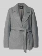 Regular fit lange jas met reverskraag, model 'ALVILDA LIFE'