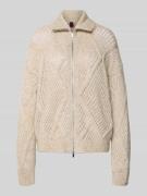 Cardigan van mohairmix met tweewegritssluiting