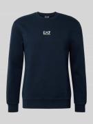 Sweatshirt met labeldetail