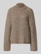 Gebreide pullover met opstaande kraag