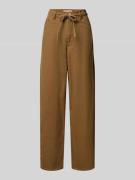 Jeans met wijde pijpen en strikceintuur, model 'HARPER'