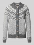 Gebreid jack met ronde hals, model 'Novala'