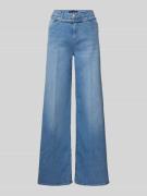 Wide leg jeans met ceintuur, model 'Sventy B'