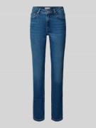 Slim fit jeans van katoenmix