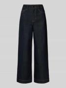 High waist jeans van katoenmix