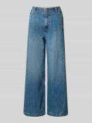 Wide leg jeans van katoenmix, model 'JAIMY'