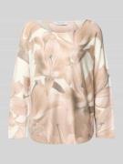 Shirt met lange mouwen van viscosemix met ronde hals