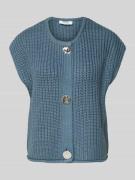 Mouwloos vest met ronde hals, model 'Norma'