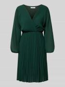 Knielange jurk met plissévouwen, model 'Im44sa'
