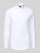 Slim fit zakelijk overhemd van katoenmix, model 'HANK'