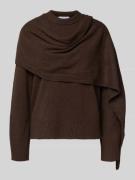 Gebreide pullover met sjaal