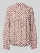 Regular fit blouse van viscose in all-over look