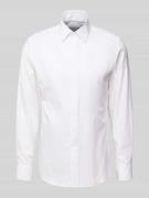 Slim fit zakelijk overhemd met kentkraag