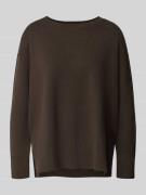 Gebreide pullover van viscosemix met ronde hals