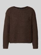 Gebreide pullover met ronde hals