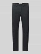 Slim fit chino van katoenmix, model '175 BRUSHED'