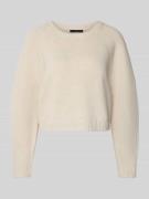 Gebreide pullover van wolmix met ronde hals