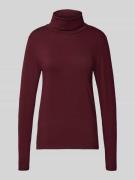 Shirt met lange mouwen en col, model 'Liana'