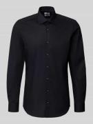 Slim fit zakelijk overhemd van katoenmix