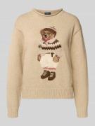 Gebreide trui met motief