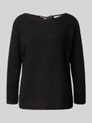 Gebreide pullover met boothals