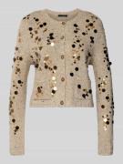 Gebreid jack van wolmix met pailletten