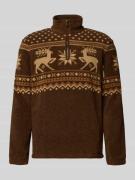 Sweatshirt met opstaande kraag
