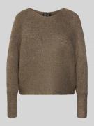 Regular fit gebreide pullover met vleermuismouwen, model 'DANIELLA'