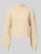 Regular fit gebreide pullover met wol, model 'LIDA'