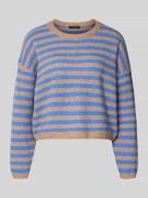 Gebreide pullover met extra brede schouders