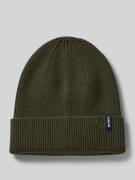 Gebreide muts van viscosemix in riblook