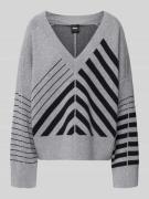 Relaxed fit gebreide pullover van een mix van scheerwol en kasjmier, m...