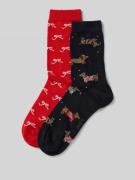 Sokken in all-over look in een set van 2 paar