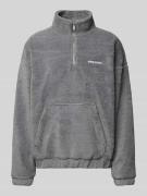 Fleecepullover met schipperskraag, model 'Puka'