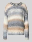 Gebreide pullover van wolmix met ronde hals