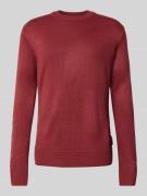 Regular fit gebreide pullover van ribtricot
