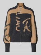 Gebreid jack met ritssluiting