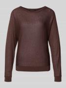 Gebreide pullover met ribboorden