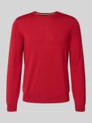 Regular fit gebreide pullover van pure scheerwol, model 'BOTTO'