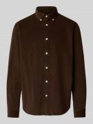 Regular fit ribcordoverhemd van puur katoen, model 'DANNI'