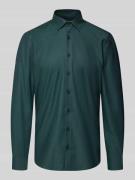 Body fit zakelijk overhemd met kentkraag