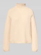 Gebreide pullover met ribboorden, model 'SARWEN'